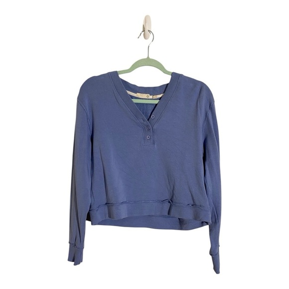 Blue Crop Sweatshirt - Picture 1 of 14